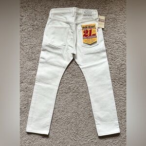 IRON HEART IH-555S-WH 21oz Selvedge Denim Jeans Men’s Size 30, Rare